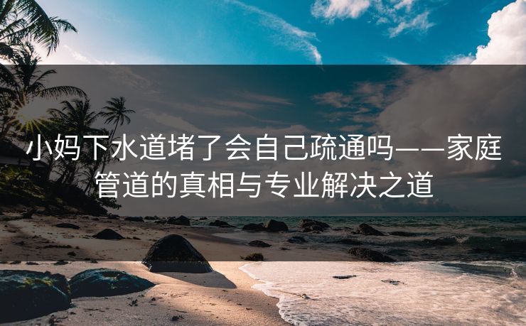 小妈下水道堵了会自己疏通吗——家庭管道的真相与专业解决之道