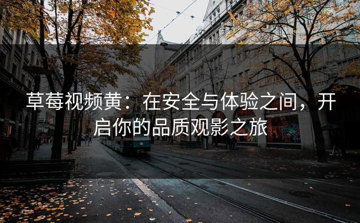 草莓视频黄：在安全与体验之间，开启你的品质观影之旅